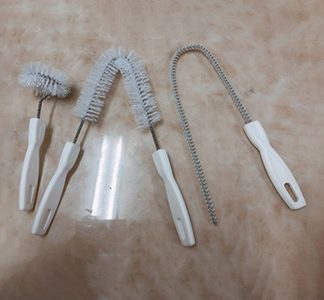 White Plastic Wash Sink Cleaning Brush Sets